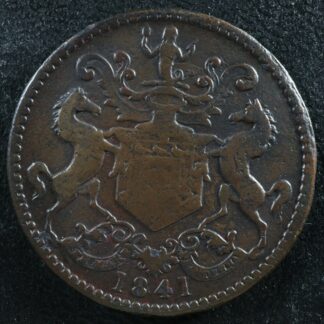 NF-1B2 Rutherford Bros. 1841 Newfoundland Canada token NFLD Breton 952
