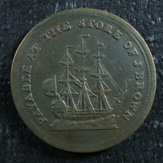 NS-16A1 John Brown token Halifax Nova Scotia Canada Thistle Ship Breton 896