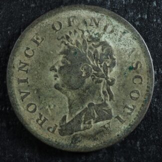 NS-1B1 Halfpenny token 1823 Canada Nova Scotia Thistle Breton 867
