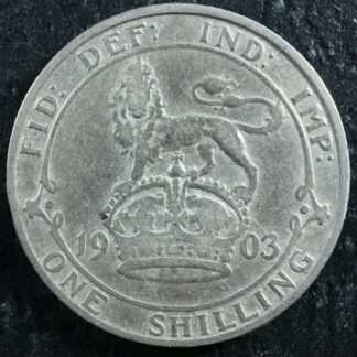 One shilling 1903 Great Britain KM#800 Silver UK GB Grande-Bretagne 1