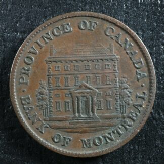 PC-1A3 Halfpenny 1842 token Province of du Canada Montreal Quebec Breton 527