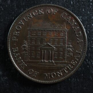 PC-1B6 Halfpenny 1844 token Province of du Canada Montreal Quebec Breton 527
