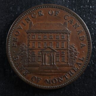 PC-2B One penny token 1842 Province of Canada Bank of Montreal Breton 526