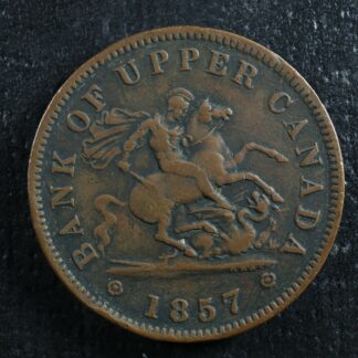PC-6D One Penny 1857 Bank of Upper Canada Breton 719