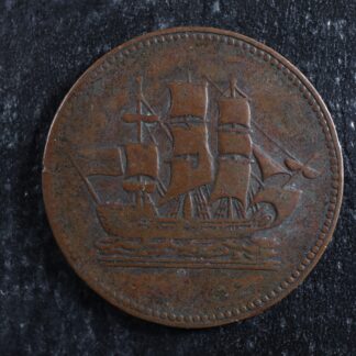 PE-10-29 Ships Colonies & Commerce token PEI Canada Breton 997