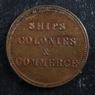 PE-10-40 Ships Colonies & Commerce token PEI Canada Breton 997