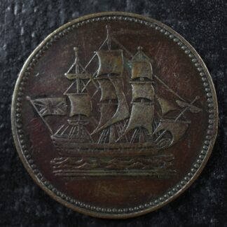 PE-10-43 Ships Colonies & Commerce token PEI Canada Breton 997