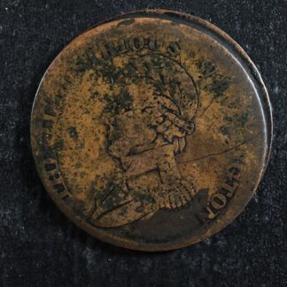 WE-10A2-Halfpenny-1816-token-Wellington-Waterloo-Canada-Harp-Error-Breton-981-276462369369-2