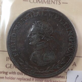 WE-4B ICCS EF-40 One penny token Field marshal Wellington Canada Britannia Co 32